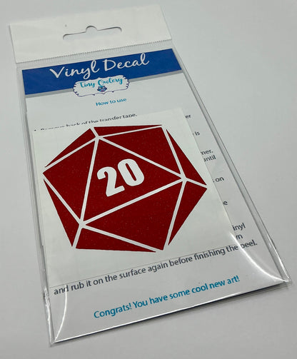d20 Vinyl Decal