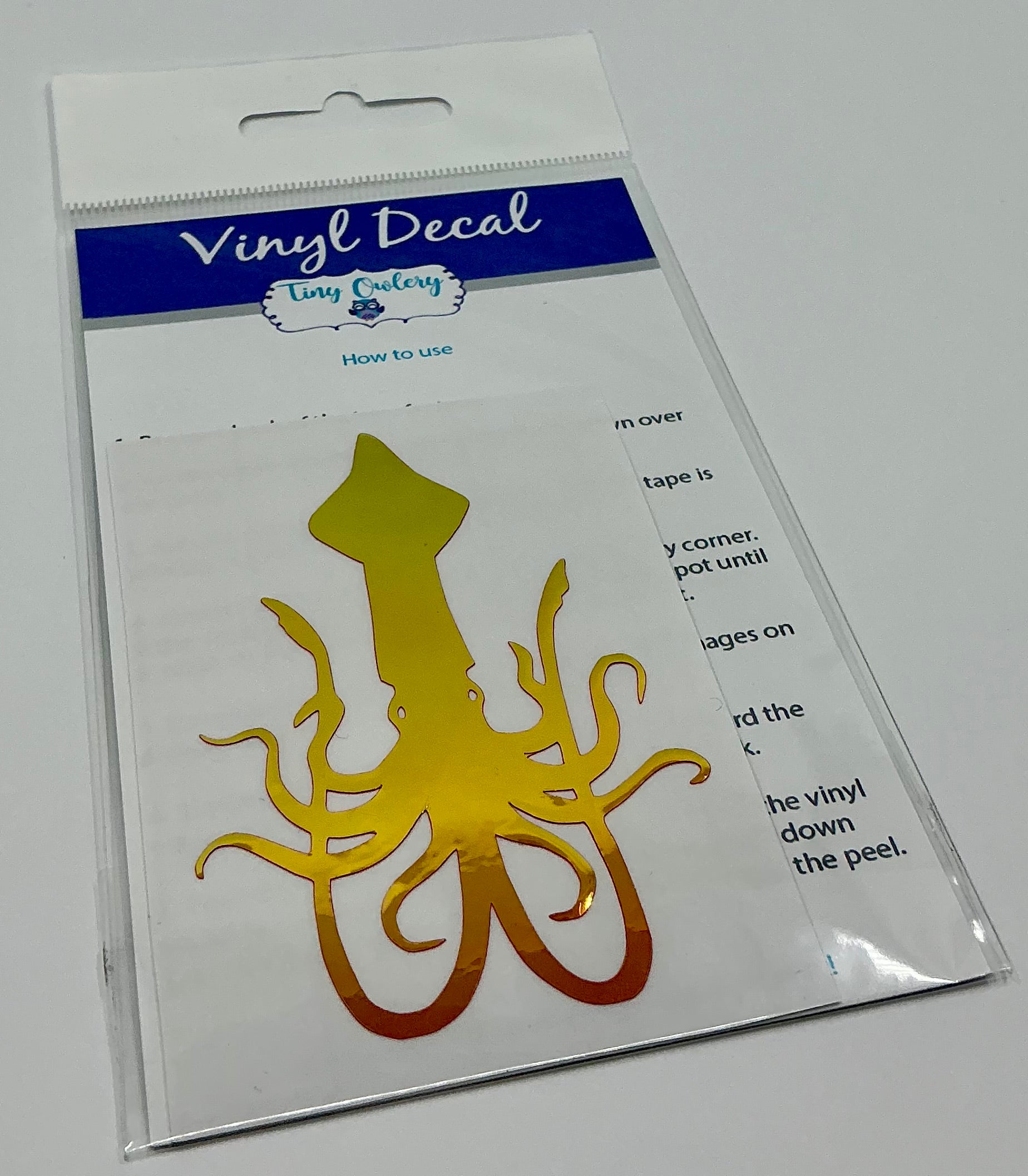 Holo Squid Vinyl Decal