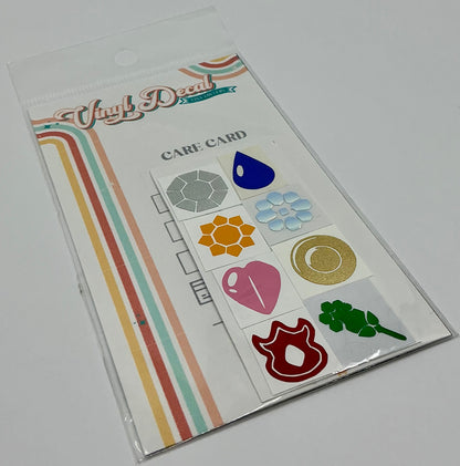 Gym Badges Vinyl Decal