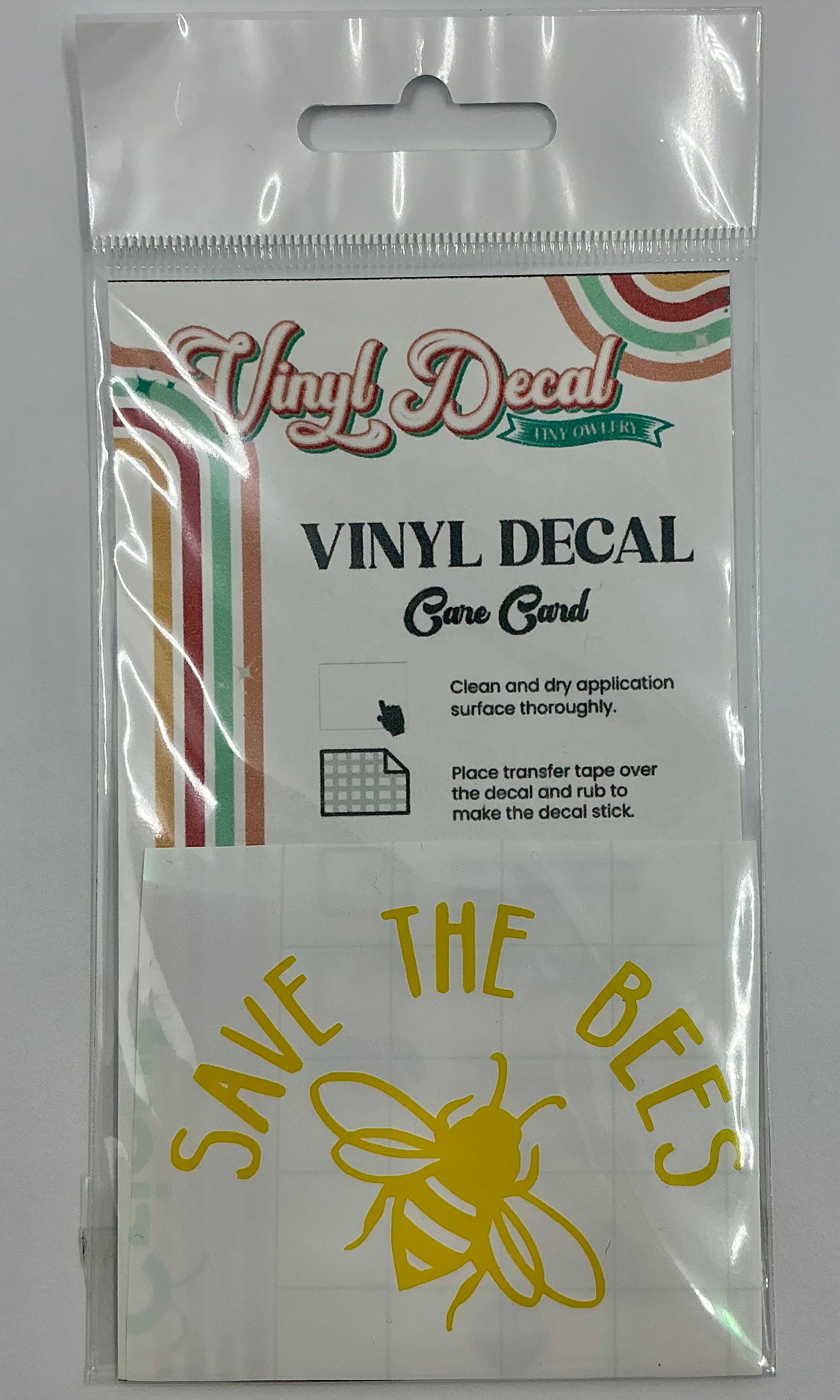 Save the Bees Vinyl Decal