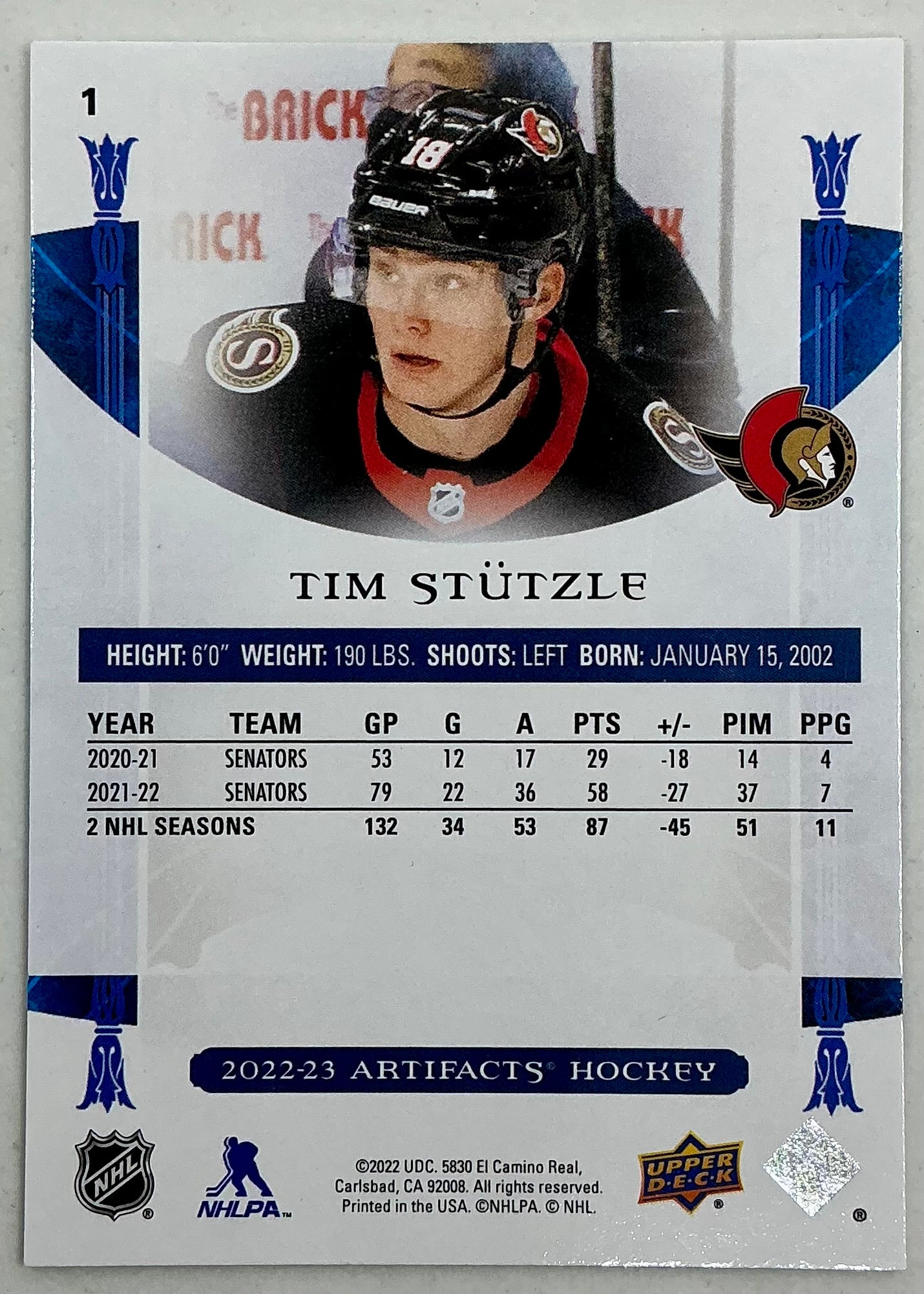 2022-2023 UD Artifacts Tim Stützle #1