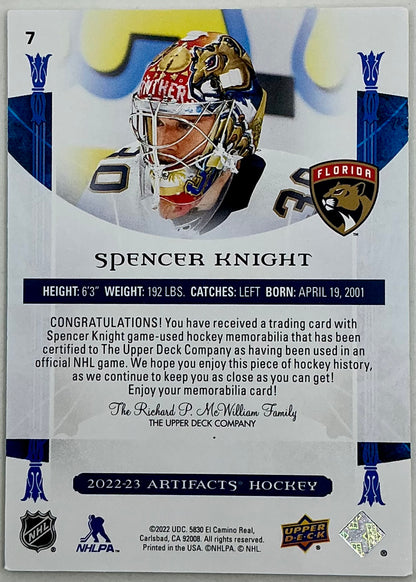 2022-2023 UD Artifacts Spencer Knight #8 [Jersey] /249