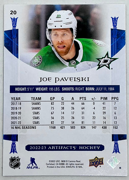 2022-2023 UD Artifacts Joe Pavelski #20