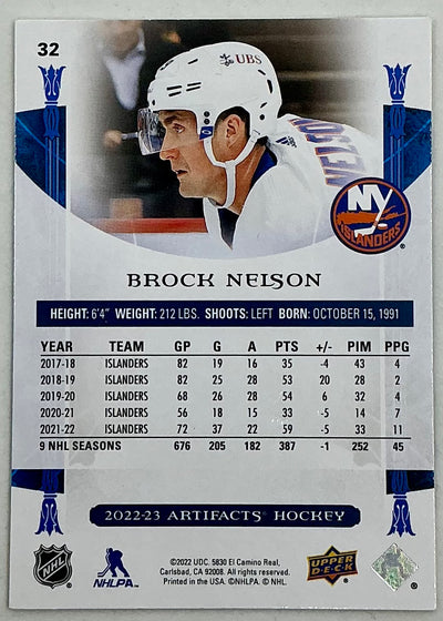 2022-2023 UD Artifacts Brock Nelson #32