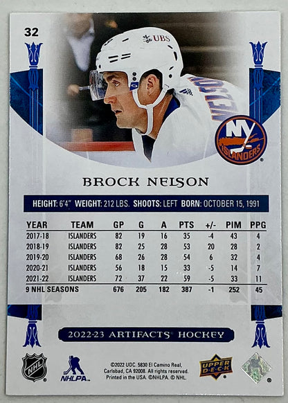 2022-2023 UD Artifacts Brock Nelson #32