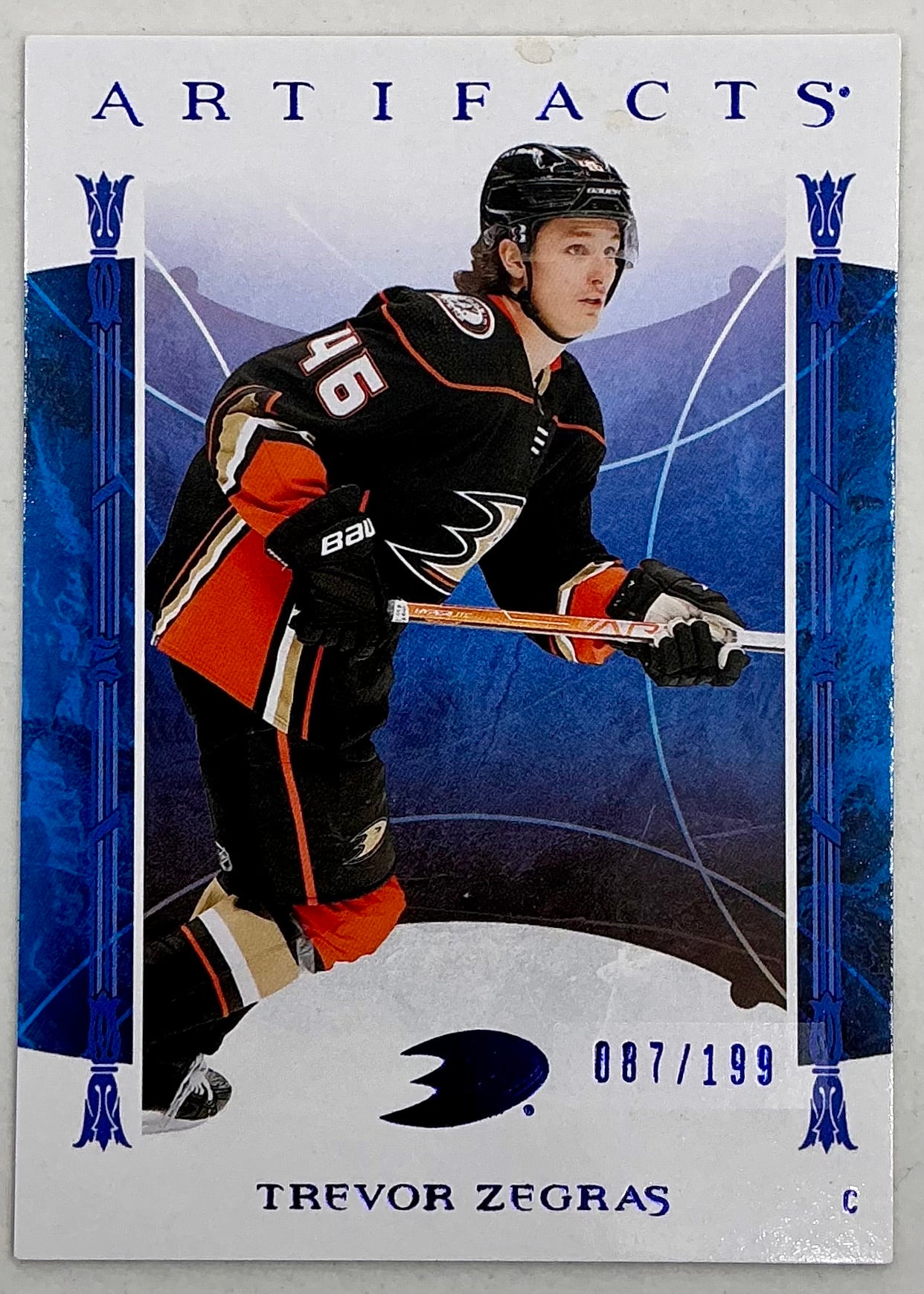 2022-2023 UD Artifacts Trevor Zegras #59 [Royal Blue]