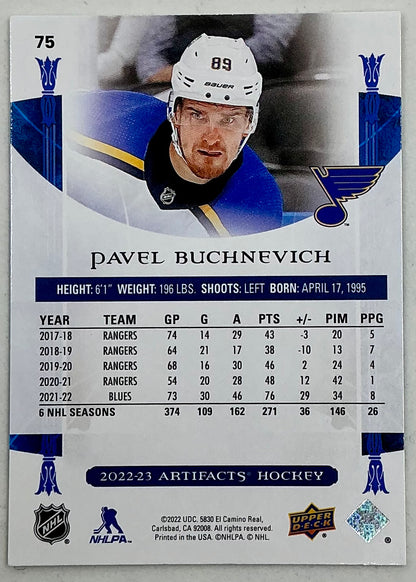 2022-2023 UD Artifacts Pavel Buchnevich #75