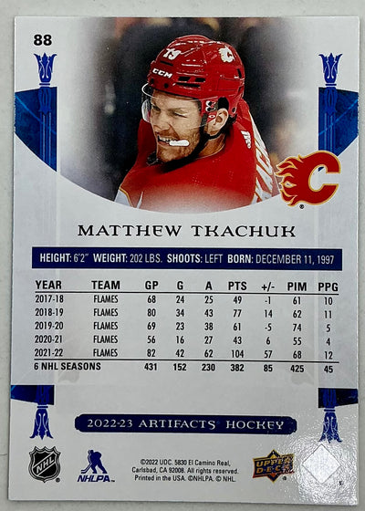 2022-2023 UD Artifacts Matthew Tkachuk #88