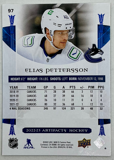 2022-2023 UD Artifacts Elias Pettersson #97