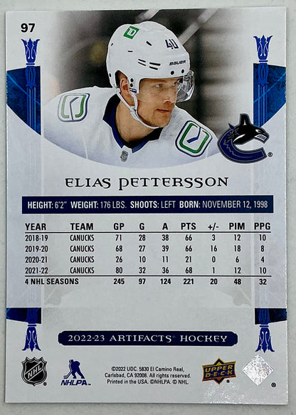 2022-2023 UD Artifacts Elias Pettersson #97