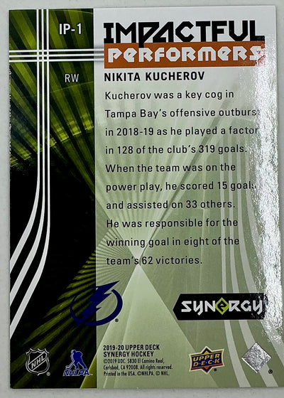 2019-2020 UD Impactful Performers Nikita Kucherov #IP-1