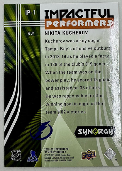 2019-2020 UD Impactful Performers Nikita Kucherov #IP-1