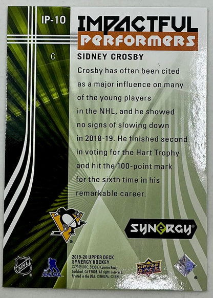 2019-2020 UD Impactful Performers Sidney Crosby #IP-10