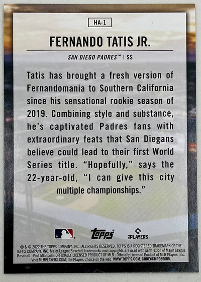 2022-2023 Topps Home Field Advantage Fernando Tatis Jr. #HA-1
