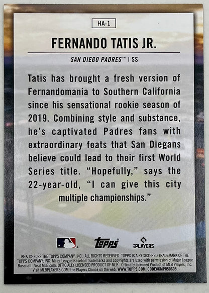 2022-2023 Topps Home Field Advantage Fernando Tatis Jr. #HA-1