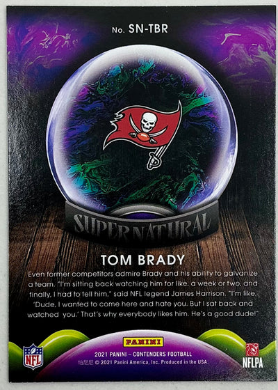 2021 Panini Contenders NFL Supernatural Tom Brady #SN-TBR