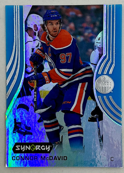 2019-2020 UD Synergy Parallel Connor McDavid #1 [Blue]
