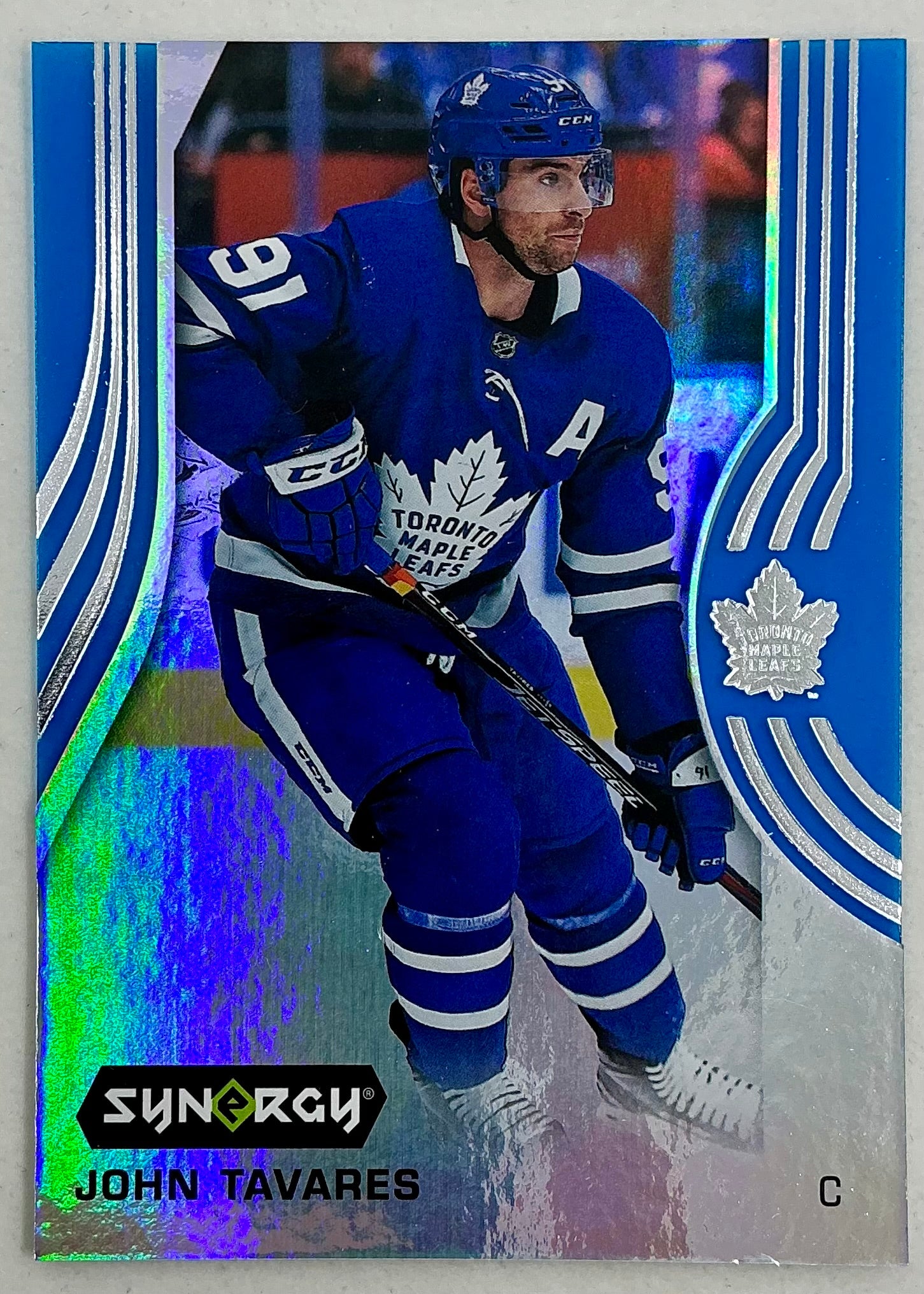 2019-2020 UD Synergy Parallel John Tavares #5 [Blue]