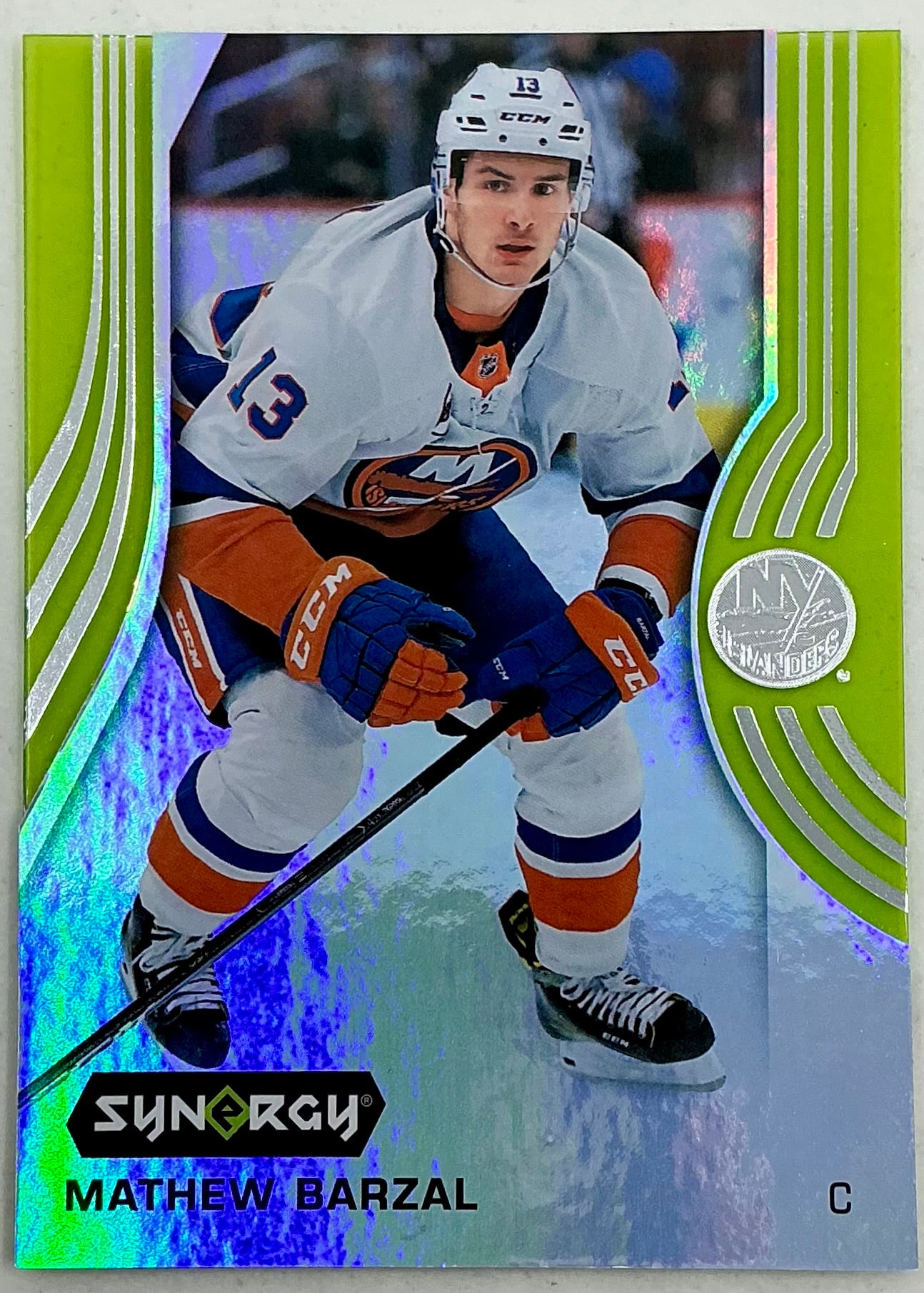 2019-2020 UD Synergy Parallel Mathew Barzal #6 [Green]