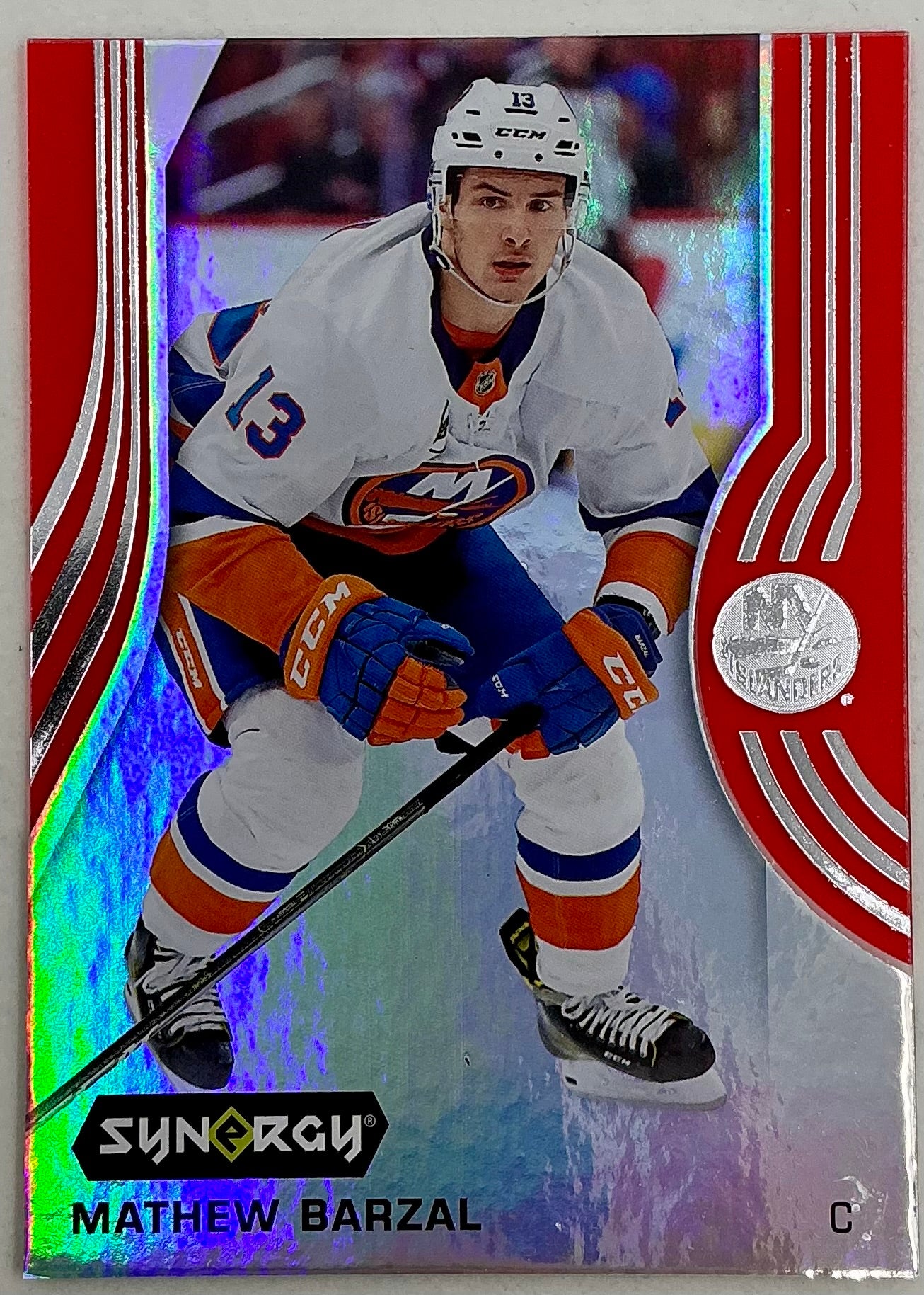2019-2020 UD Synergy Parallel Mathew Barzal #6 [Red]