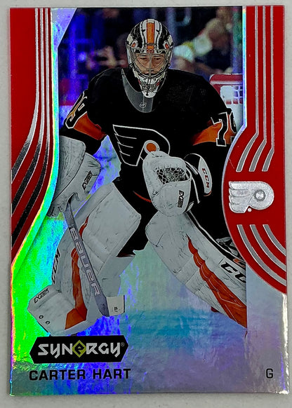 2019-2020 UD Synergy Parallel Carter Hart #8 [Red]