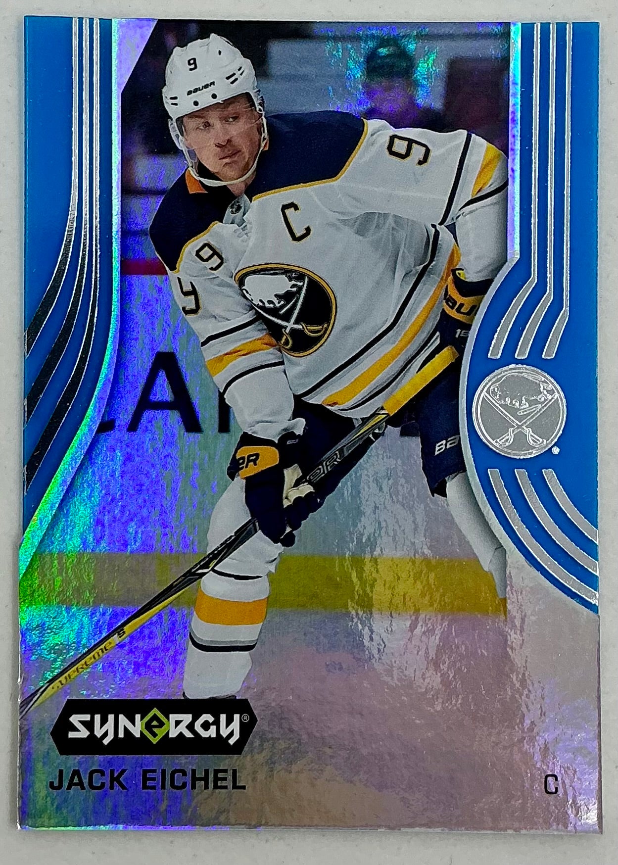 2019-2020 UD Synergy Parallel Jack Eichel #9 [Blue]