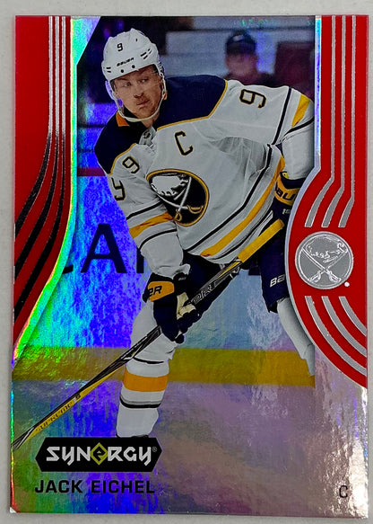 2019-2020 UD Synergy Parallel Jack Eichel #9 [Red] Bounty
