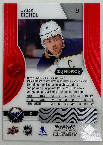 2019-2020 UD Synergy Parallel Jack Eichel #9 [Red] Bounty