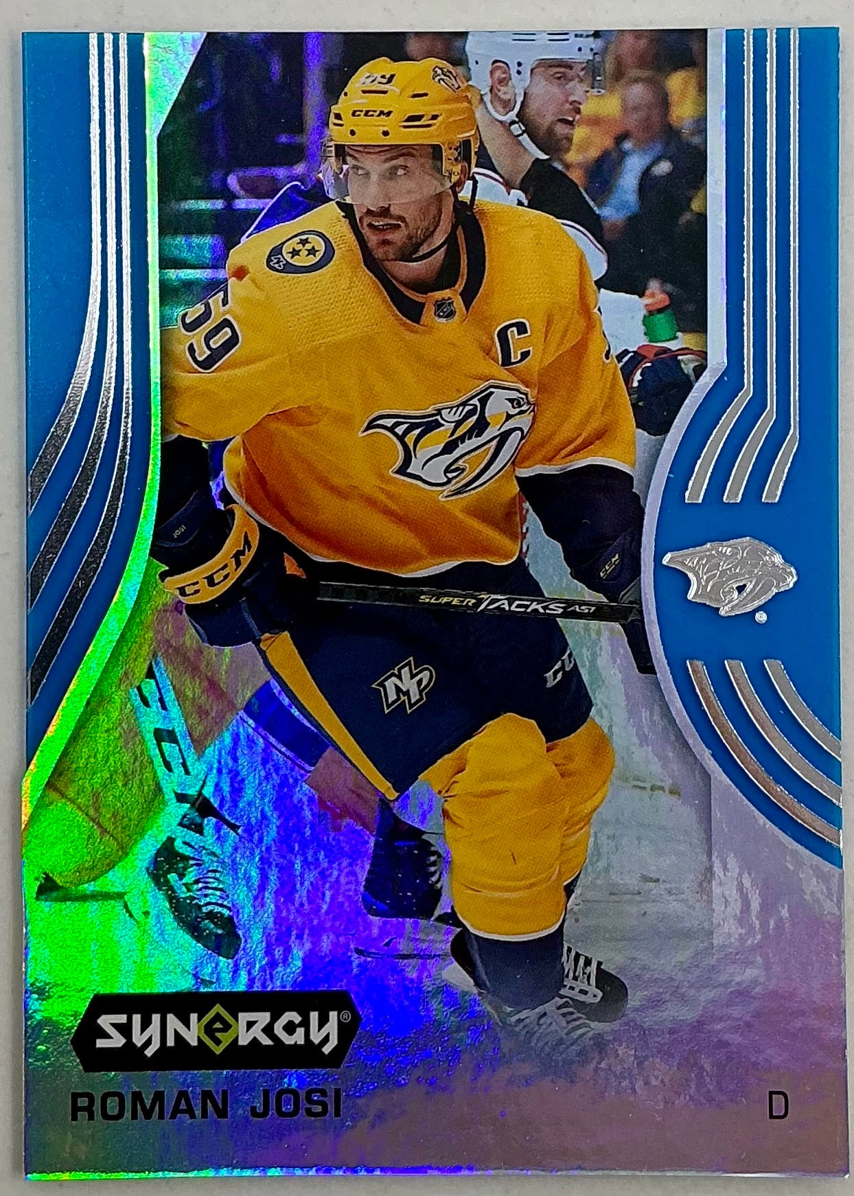 2019-2020 UD Synergy Parallel Roman Josi #18 [Blue]