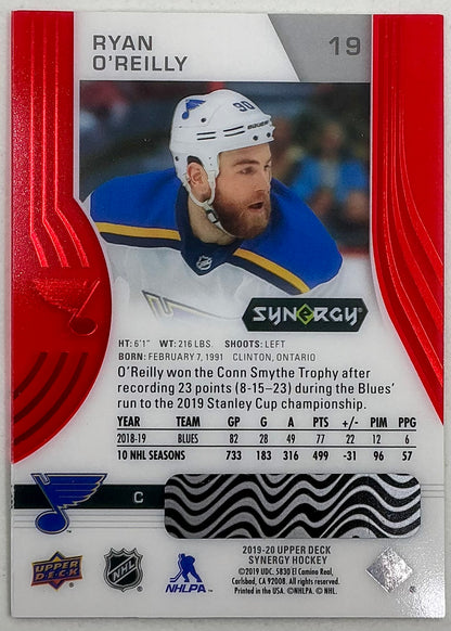 2019-2020 UD Synergy Parallel Ryan O’Reilly #19 [Red]