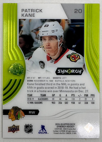 2019-2020 UD Synergy Parallel Patrick Kane #20 [Green]