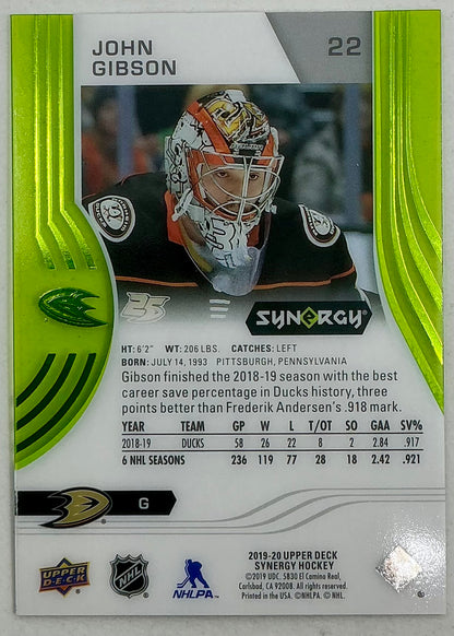 2019-2020 UD Synergy Parallel John Gibson #22 [Green]