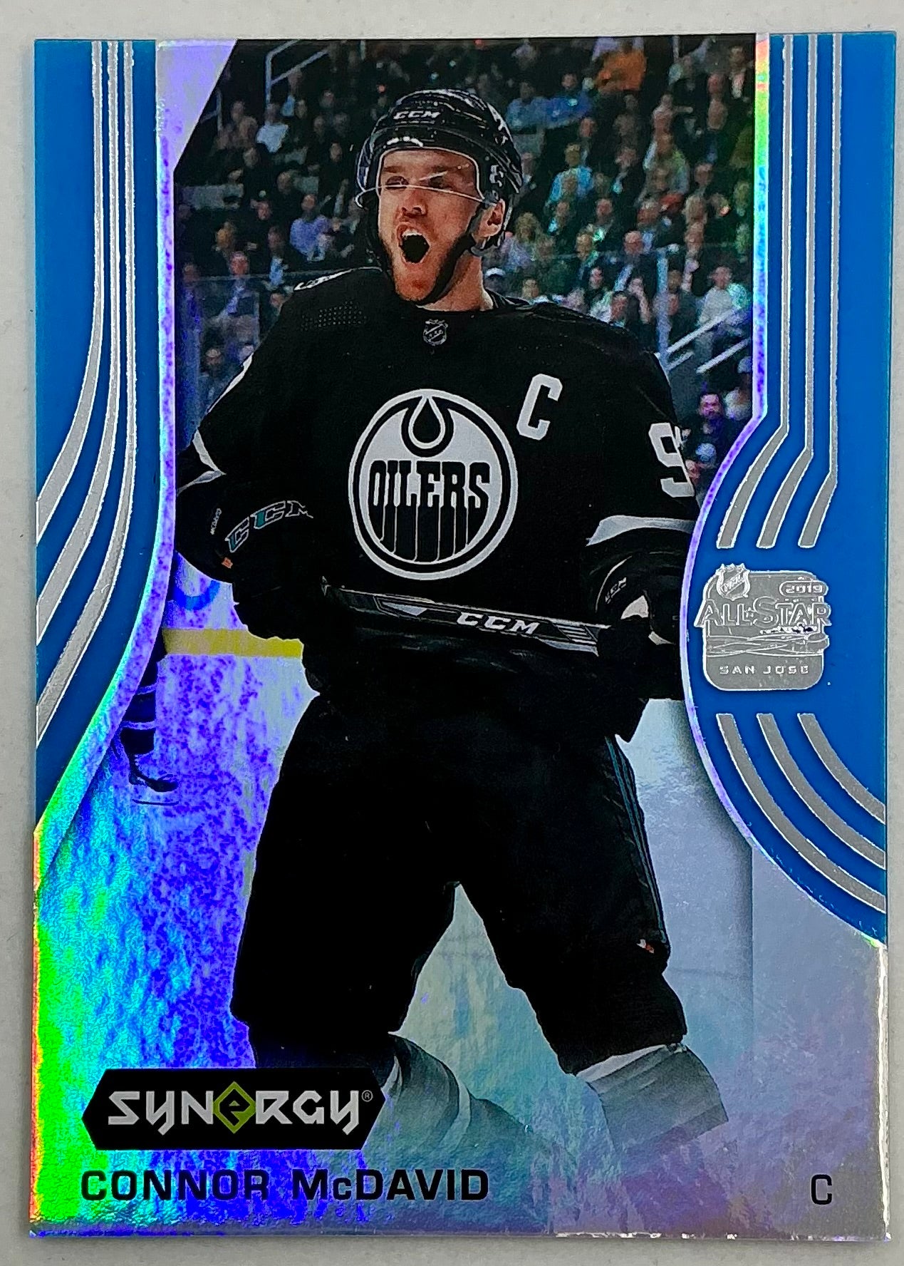 2019-2020 UD Synergy Parallel Connor McDavid [Blue]