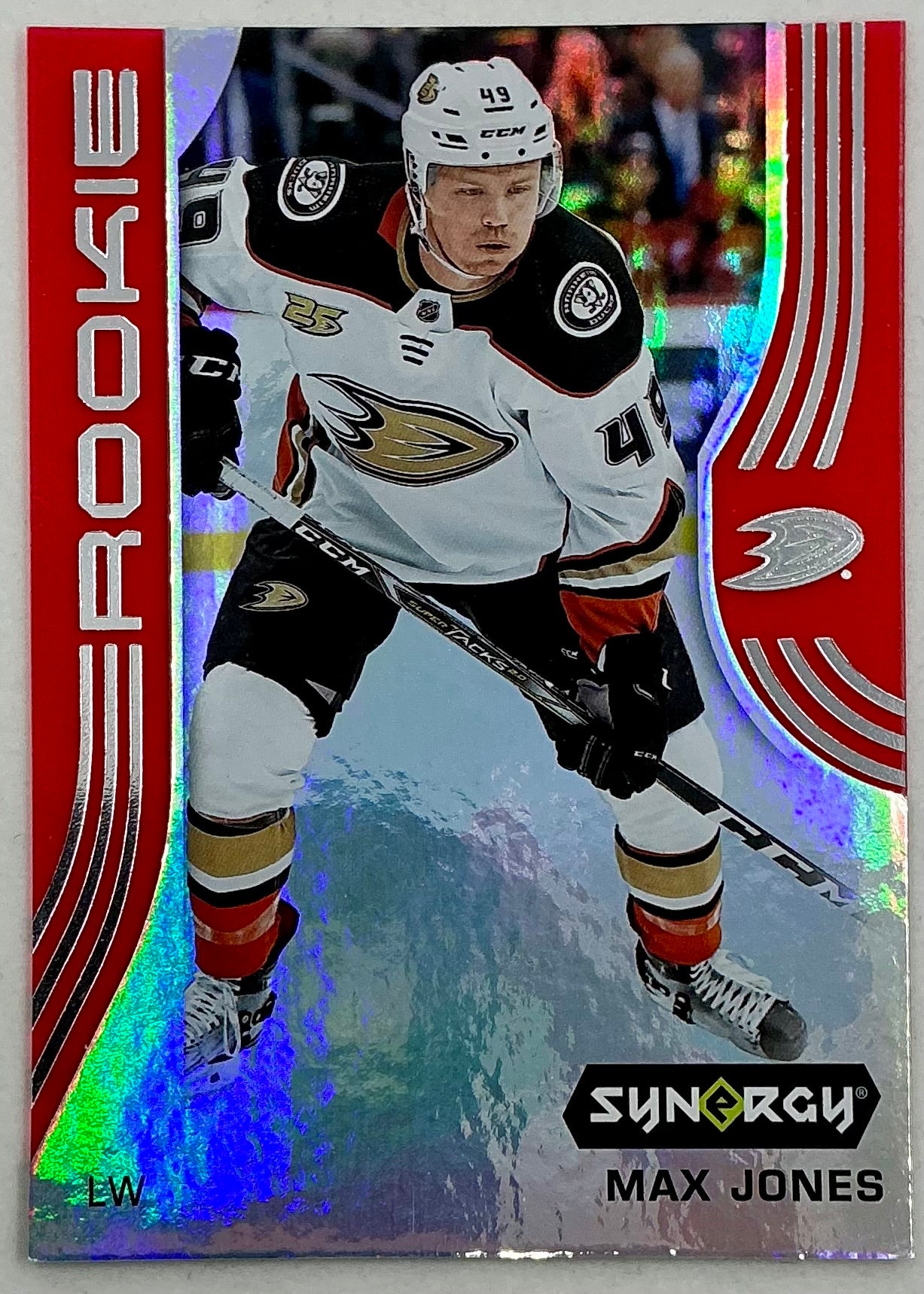 2019-2020 UD Synergy Parallel Rookie Max Jones #41 [Red]