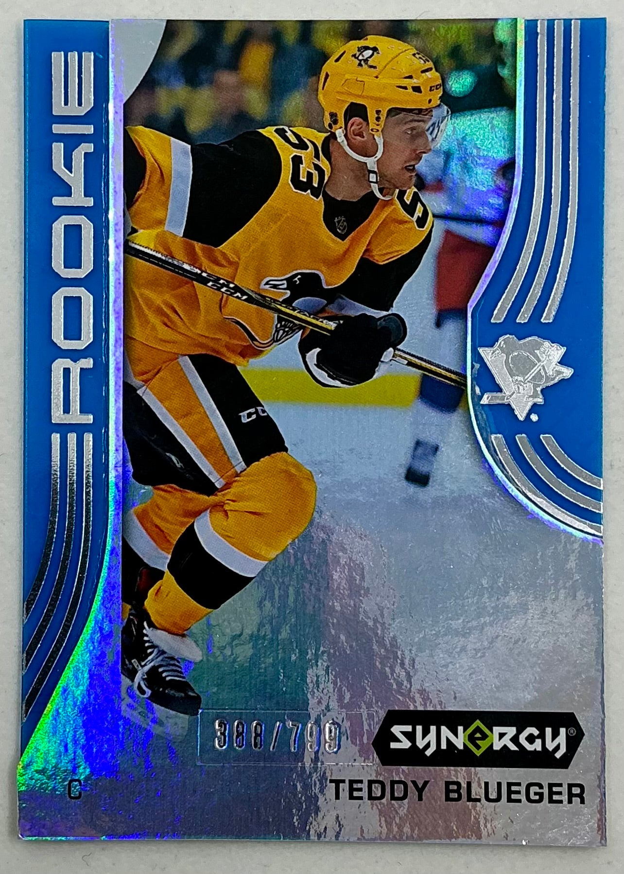2019-2020 UD Synergy Parallel Rookie Teddy Blueger #42 [Blue] /799