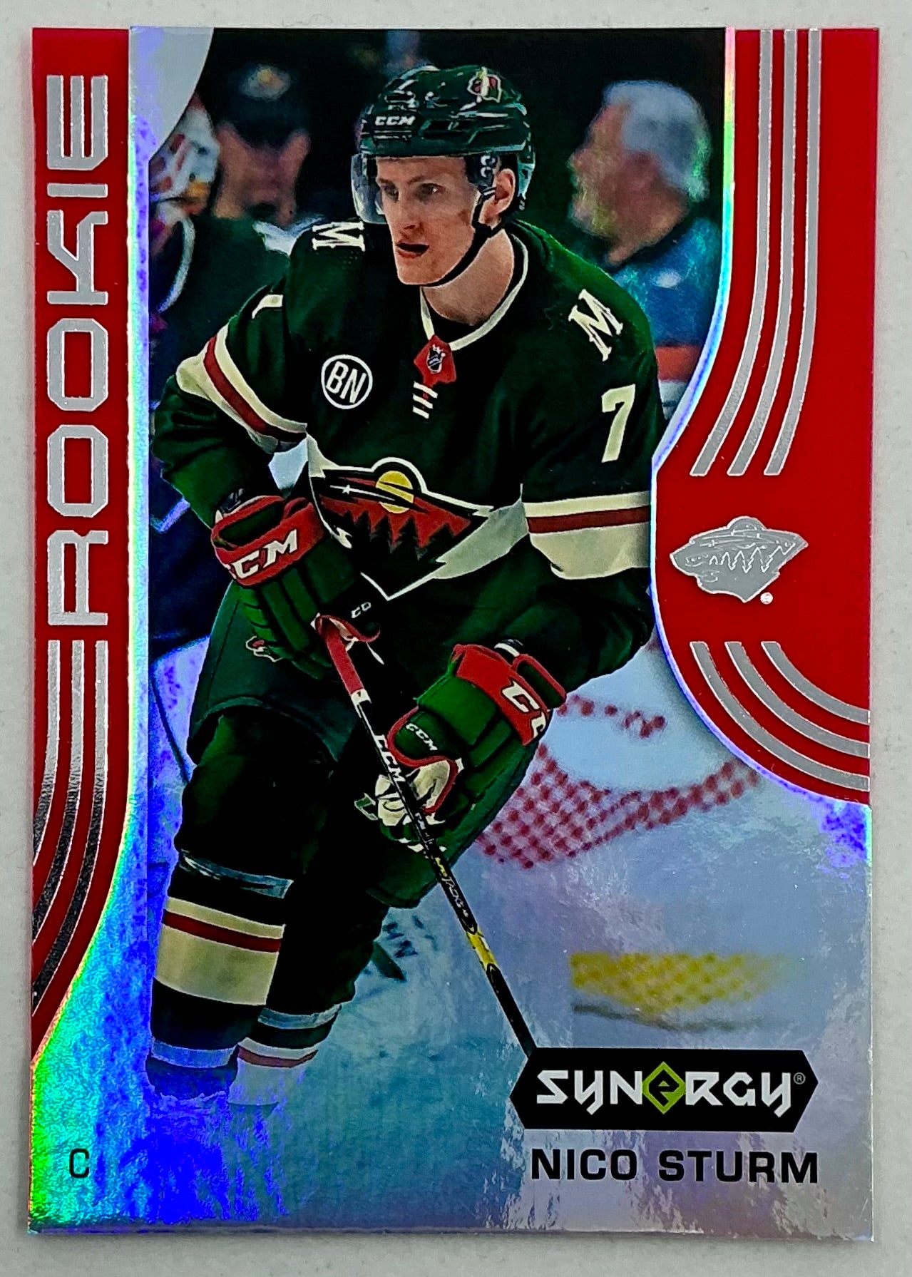 2019-2020 UD Synergy Parallel Rookie Nico Sturm #43 [Red] Bounty
