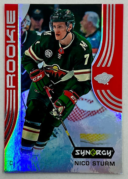 2019-2020 UD Synergy Parallel Rookie Nico Sturm #43 [Red] Bounty