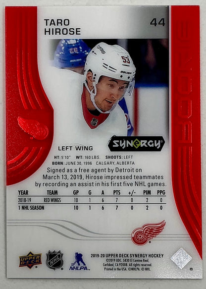 2019-2020 UD Synergy Parallel Rookie Taro Hirose #44 [Red]