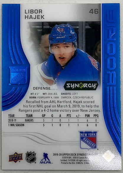2019-2020 UD Synergy Parallel Rookie Libor Hajek #46 [Blue]