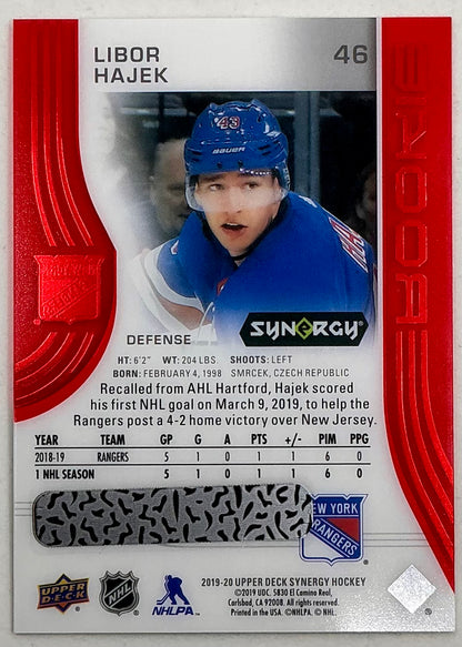 2019-2020 UD Synergy Parallel Rookie Libor Hajek #46 [Red] Bounty