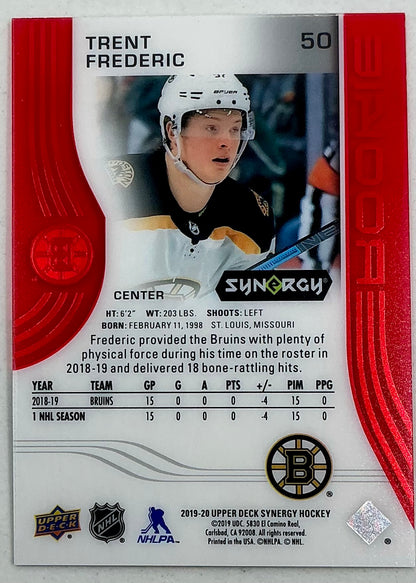 2019-2020 UD Synergy Parallel Rookie Trent Frederic #50 [Red]