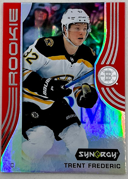 2019-2020 UD Synergy Parallel Rookie Trent Frederic #50 [Red]