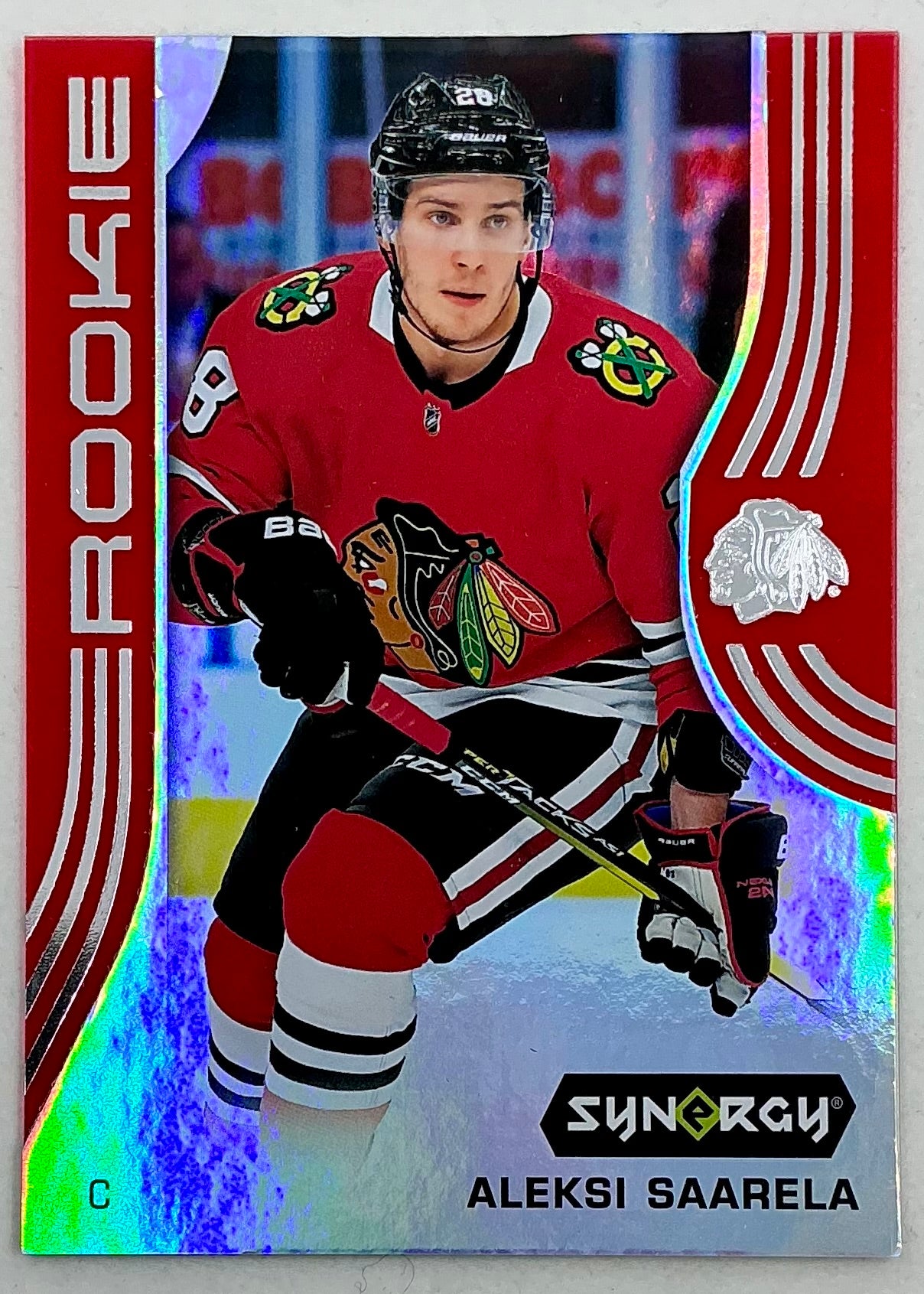 2019-2020 UD Synergy Parallel Rookie Aleksi Saarela #51 [Red] Bounty