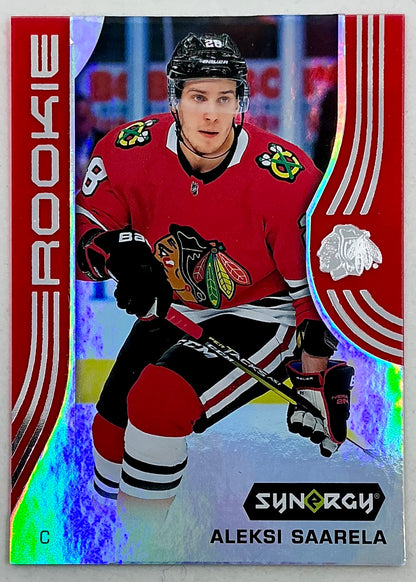 2019-2020 UD Synergy Parallel Rookie Aleksi Saarela #51 [Red] Bounty