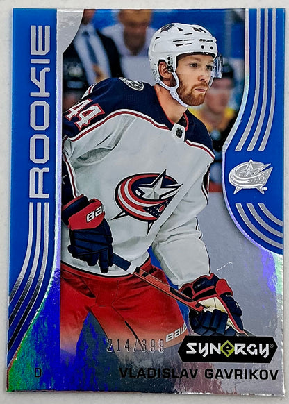 2019-2020 UD Synergy Parallel Rookie Vladislav Gavrikov #53 [Blue]