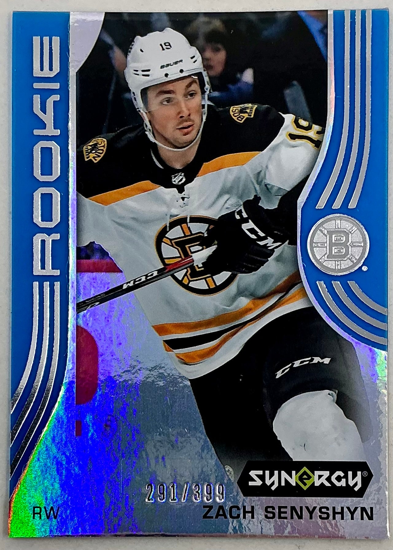 2019-2020 UD Synergy Parallel Rookie Zach Senyshyn #56 [Blue] /399