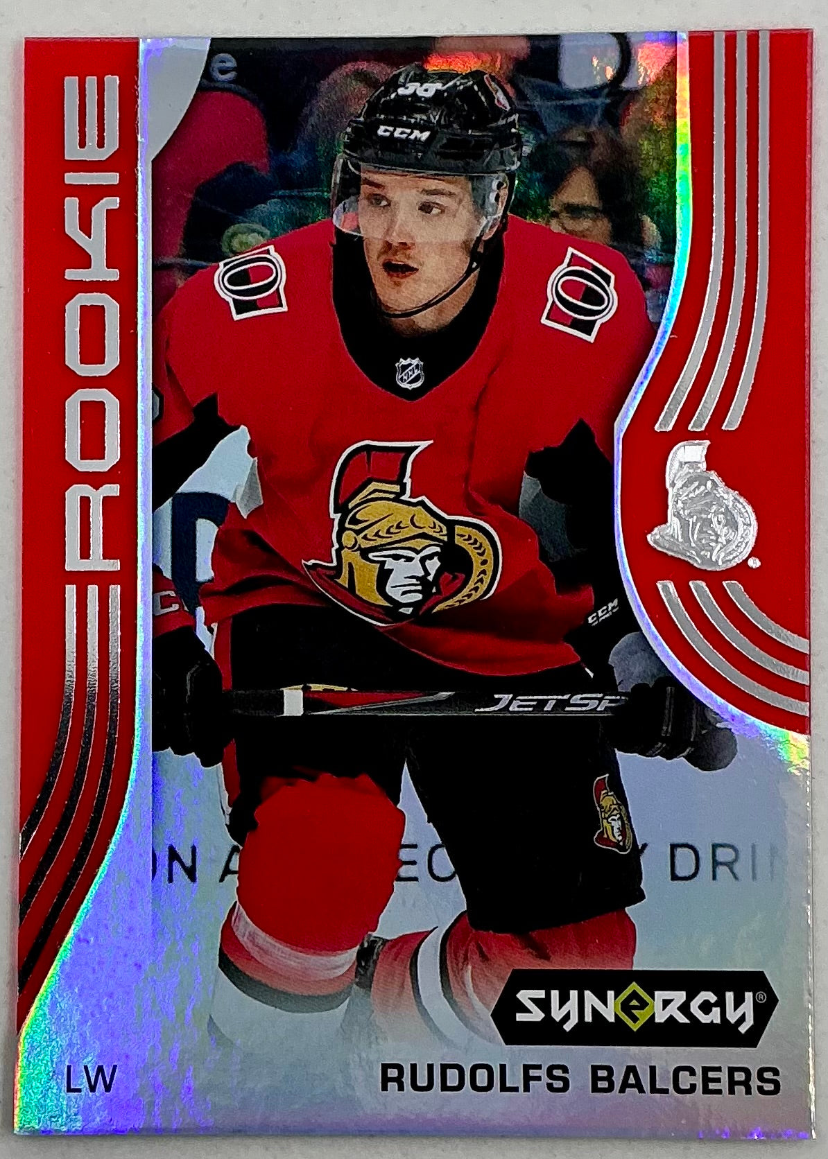 2019-2020 UD Synergy Parallel Rookie Rudolfs Balcers #60 [Red] Bounty