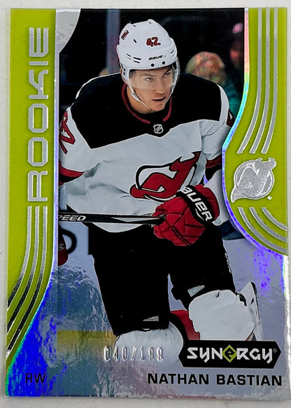 2019-2020 UD Synergy Parallel Rookie Nathan Bastian #61 [Green]