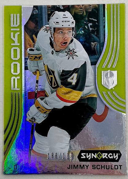 2019-2020 UD Synergy Parallel Rookie Jimmy Schuldt #63 [Green] /199