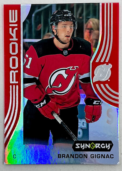 2019-2020 UD Synergy Parallel Rookie Brandon Gignac #64 [Red]